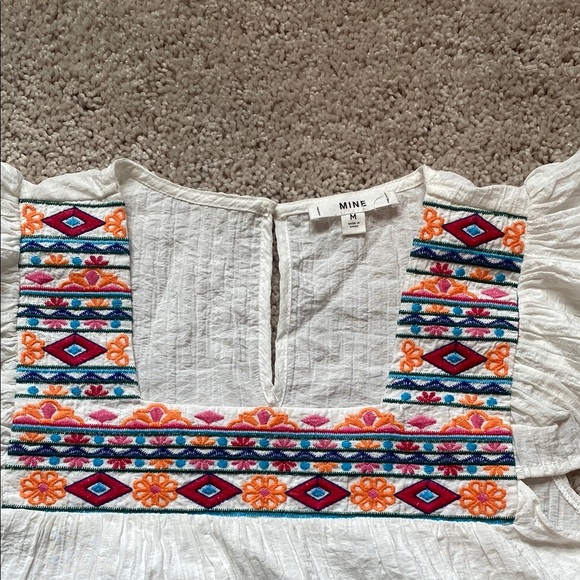 MINE White Top with Colorful Embroidery - Picture 2 of 5